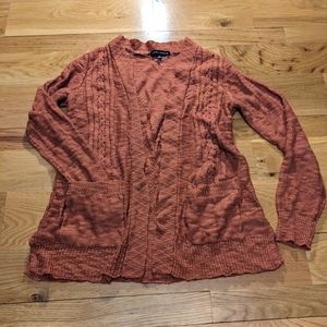 Love Ellie - 2 Pocket Open Front Cardigan - Small